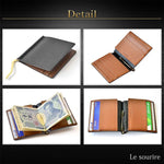 画像をギャラリービューアに読み込む, ミニマリスト レザー マネークリップ